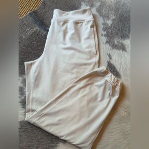 Athleta Cream Track Pants